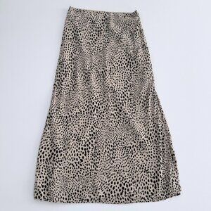GAP Midi Length Cheetah Print Pull-On Skirt